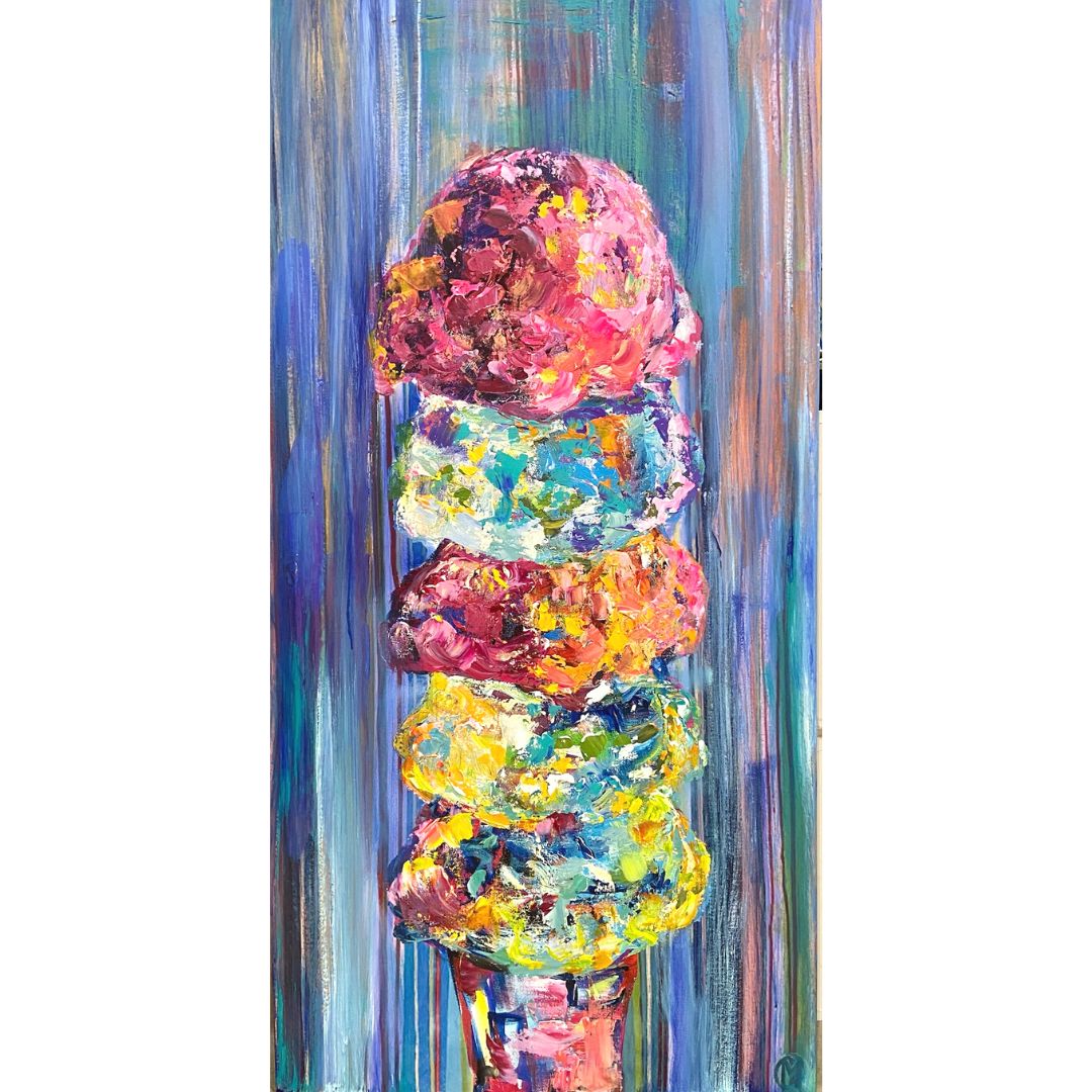 Drip Ice Cream Cone