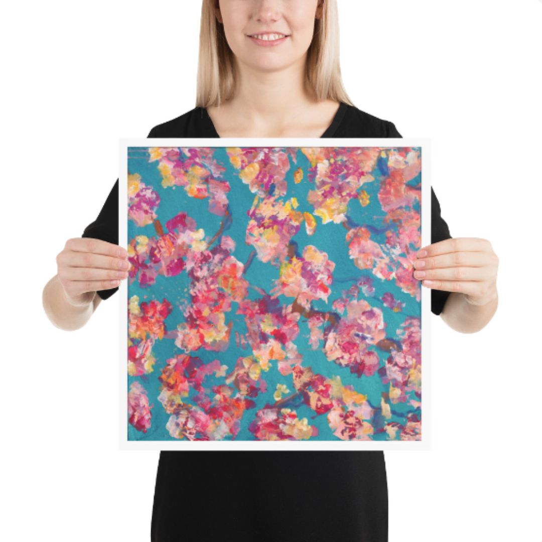 Teal Blossoms