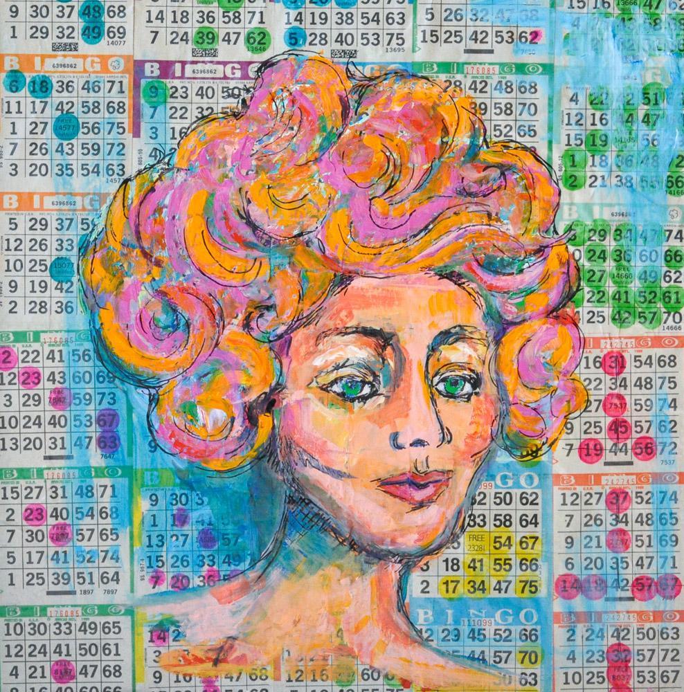 Maggie O'Neill | Artist | Original Art | Bingo Babe VI (2018)